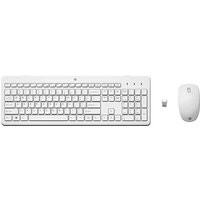 HP 230 Wireless-Maus und -Tastatur (kombiniert) - Volle Größe (100%) - RF Wireless - Membran Key Switch - Weiß - Maus enthalten Layout: Englisch (3L1F0AA#ABB)