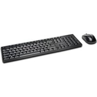 Kensington Pro Fit Desktop Set - Tastatur-und-Maus-Set - drahtlos - 2.4 GHz - Deutsch - Schwarz