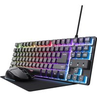 Trust GXT 794 Tastatur Maus enthalten Gaming USB Deutsch Schwarz (25393)