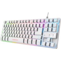 Trust GXT 833W Thado Tastatur USB QWERTZ Deutsch Weiß (24740)