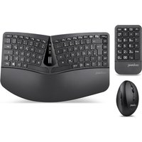 Perixx PERIDUO-606A Tastatur Maus enthalten RF Wireless Deutsch Schwarz (PERIDUO-606A DE)