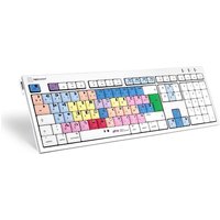 Logickeyboard LKB-MCOM4-CWMU-FR. Tastatur Formfaktor: Full-size (100%). Tastatur-Stil: Gerade. Übertragungstechnik: Verkabelt