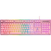 Deltaco GAM-021-RGB-P-DE Tastatur USB QWERTZ Deutsch Pink (GAM-021-RGB-P-DE)