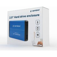 Gembird EE2-U3S-2-B Speicherlaufwerksgehäuse HDD-Gehäuse Blau 2.5  (EE2-U3S-2-B)