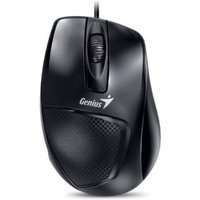 GENIUS DX-150 Black Optical Maus USB 1000 DPI schwarz 3 Tasten Scroll-Maus ergonomisch fuer Rechtshaender (31010231100)