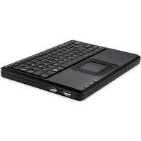 Perixx 11005 Tastatur USB QWERTY Holländisch - Englisch - Französisch Schwarz (PERIBOARD-510 H PLUS IT)