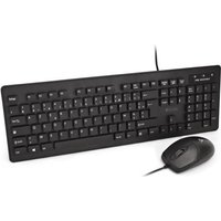 V7 CKU700FR - Tastatur-und-Maus-Set - waschbar - USB - AZERTY - Französisch - Schwarz