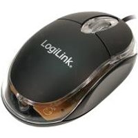 LogiLink Mouse Optical USB Mini with LED - Maus - optisch - 3 Taste(n) - verkabelt - USB (ID0010)