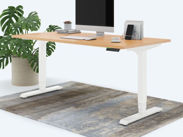 Ergotopia Desktopia Pro X - Elektrisch höhenverstellbarer Schreibtisch / Ergonomischer Tisch mit Memory-Funktion, 7 Jahre Garantie -