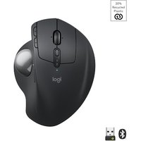 Logitech MX Ergo S Grafit - Kabellose Komfort-Trackball-Maus mit Silent-Klick + Logi Bolt Adapter