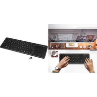 Logilink - Tastatur - mit Touchpad - kabellos - 2.4 GHz - Tastenschalter: Scissor-Key (ID0188)