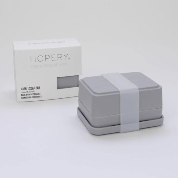 Hopery HOPERY 3-in-1 Seifendose grau