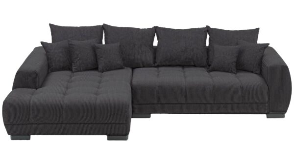 Massivart Ecksofa Cord grau 300 x 215 cm - ARTEMIS