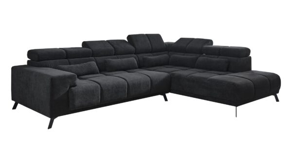 Massivart Ecksofa Sitztiefenverstellung anthrazit 295 x 232 cm - INSIDE