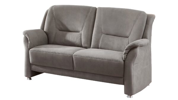 Massivart Einzelsofa 2-Sitzer grau 146 cm Federkern - LIGERO