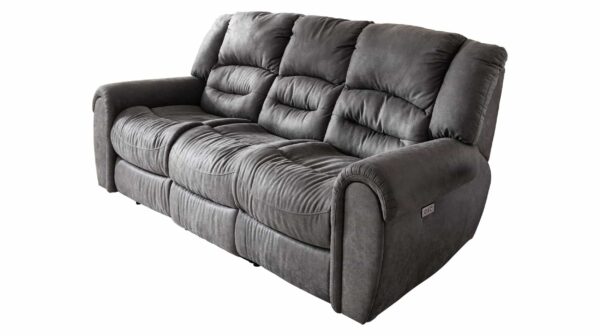 Massivart Einzelsofa 3-Sitzer grau 203 cm - Relaxfunktion - PABLO