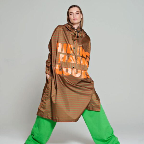 Rainkiss Rainkiss Poncho Breton Green Brown