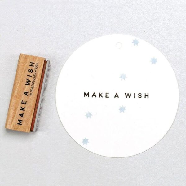 Perlenfischer Perlenfischer Text-Stempel MAKE A WISH