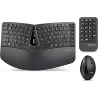 Perixx PERIDUO-606A Tastatur Maus enthalten RF Wireless Deutsch Schwarz (PERIDUO-606A DE) (geöffnet)