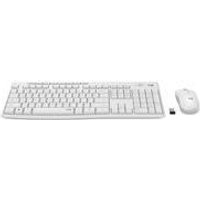 Logitech MK295 Silent - Tastatur-und-Maus-Set - kabellos - 2.4 GHz - USA International - Off White