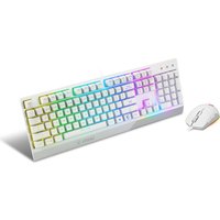 MSI Vigor GK30 combo - Tastatur-und-Maus-Set - hintergrundbeleuchtet - USB - Deutsch - weiß