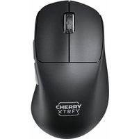 CHERRY Xtrfy M64 Pro - Maus - ergonomisch - 5 Tasten - kabellos - 2.4 GHz - kabelloser Empfänger (USB) - weiß (CX-M64W-PRO-BLACK)