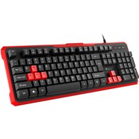 GENESIS Rhod 110 Tastatur Gaming USB QWERTY US International Schwarz - Rot (NKG-0939)