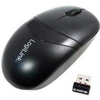 Logilink Mouse Optical Wireless 2.4 GHz Mini with Autolink - Maus - optisch - 3 Taste(n) - drahtlos - 2.4 GHz - kabelloser Empfänger (USB) - Schwarz (ID0069)