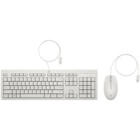 HP 225 - Tastatur-und-Maus-Set - 100% - full size - USB - QWERTZ - Deutsch - Cashmere White (86J24AA#ABD)