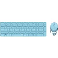 Rapoo 9750M Tastatur Maus enthalten RF Wireless + Bluetooth QWERTZ Deutsch Blau (00215378)