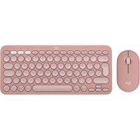 Logitech Pebble 2 Combo Rosa - Schlanke Multi-Device Bluetooth®-Tastatur und -Maus mit anpassbaren Tasten