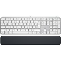 Logitech MX Keys S Pale Grey + MX Ralm Rest (Handballenauflage)