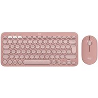 Logitech Pebble 2 Combo Rosa - Schlanke Multi-Device Bluetooth®-Tastatur und -Maus mit anpassbaren Tasten