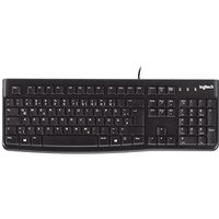 Logitech K120 Kabelgebundene Tastatur Schwarz