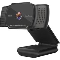 CONCEPTRONIC AMDIS06B 2K 1080P FullHD Autofokus-Webcam mit Mikrofon