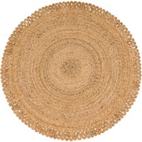 Jute-Teppich Vibora beige 80 cm rund