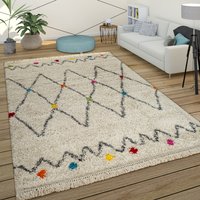 Hochflor-Teppich Willa beige 160x230 cm