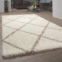 Shaggy-Teppich Kalea beige-creme 80x150 cm