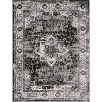 Vintage-Teppich Escara schwarz 120x160 cm