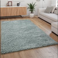 Hochflor-Teppich Poppy türkis 80x150 cm