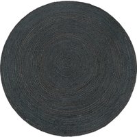 Jute-Teppich Vibora anthrazit 80 cm rund