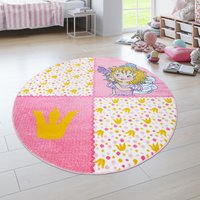 Kinderteppich Prinzessin Lillifee pink 120 cm rund