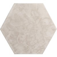 Flauschiger-Teppich Solina creme 150x170 cm sechseckig