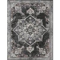 Vintage-Teppich Escara schwarz 80x150 cm