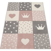 Kinderteppich Kosmos pink 200x290 cm