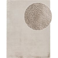 Flauschiger-Teppich Solina beige 60x90 cm