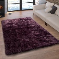 Hochflor-Teppich Playara lila 60x100 cm