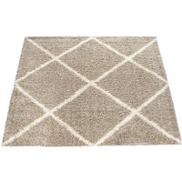 Shaggy-Teppich Kalea beige 80x300 cm