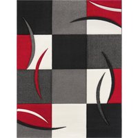 Moderner-Teppich Diamora rot 160x230 cm