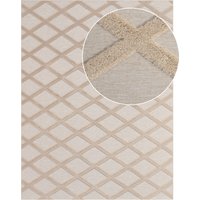 Waschbarer Teppich Utah beige 60x100 cm